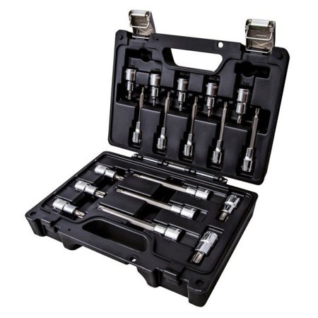 BETA 18 Piece Socket Set - 1/2" Drive Torx Socket Drivers, Chrome Plated 009231018